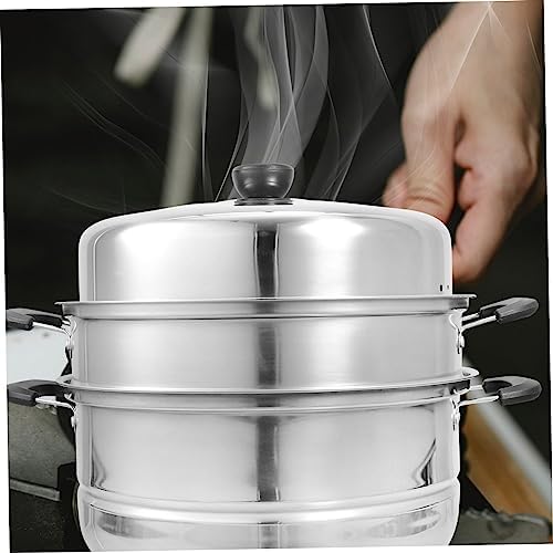 GLEAVI 3-Tier Steaming Pot Set with Basket