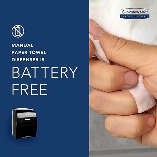 Sanitouch Manual Hard Roll Towel Dispenser Black 1263x1613x102