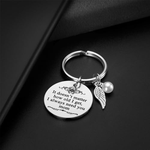 iJuqi Mother's Day Gifts from Daughter Son for Mom Birthday Valentine's Day Christmas Gifts Mom Keychain Mother Keyring - Image 7
