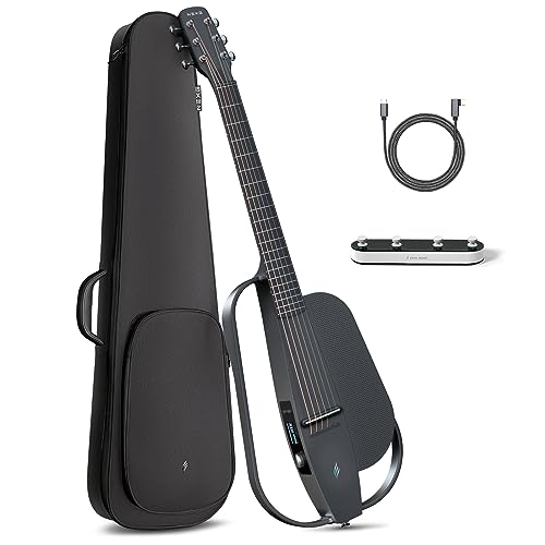 Enya Guitare Électrique Acoustique NEXG2 – Noir 3/4 Pouces Smart Audio Guitar NEXG 2 Édition de Base en Fibre Carbone pour Adultes Avec Haut-parleur Sans Fil 80W Footswitch Chargeur y Funda - Les Beatles, Paul McCartney, John Lennon, RIngo Starr, George Harrison Enya Guitare Électrique Acoustique NEXG2 - Noir 3/4 Pouces Smart Audio Guitar NEXG 2 Édition de Base en Fibre Carbone pour Adultes Avec Haut-parleur Sans Fil 80W Footswitch Chargeur y Funda