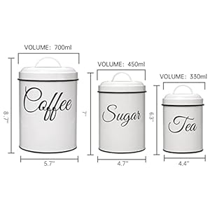   Canister-Sets-for-Kitchen-Counter-Kitchen-Canisters-Set-of-3-Airtight-Countertop-Flour-and-Sugar-Containers-Coffee-and-Tea-Storage-Rustic-Farmhouse-Kitchen-Decor-White
