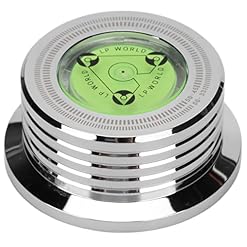 Stabilisateur de Disque Vinyle, Stabilisateur de Poids Record, Pince à Disque en Aluminium avec Mise à Niveau à Bulle pour Tourne-disque LP 50 Hz, Stabilisateur de Disque pour Platines(Argent) - Les Beatles, Paul McCartney, John Lennon, RIngo Starr, George Harrison