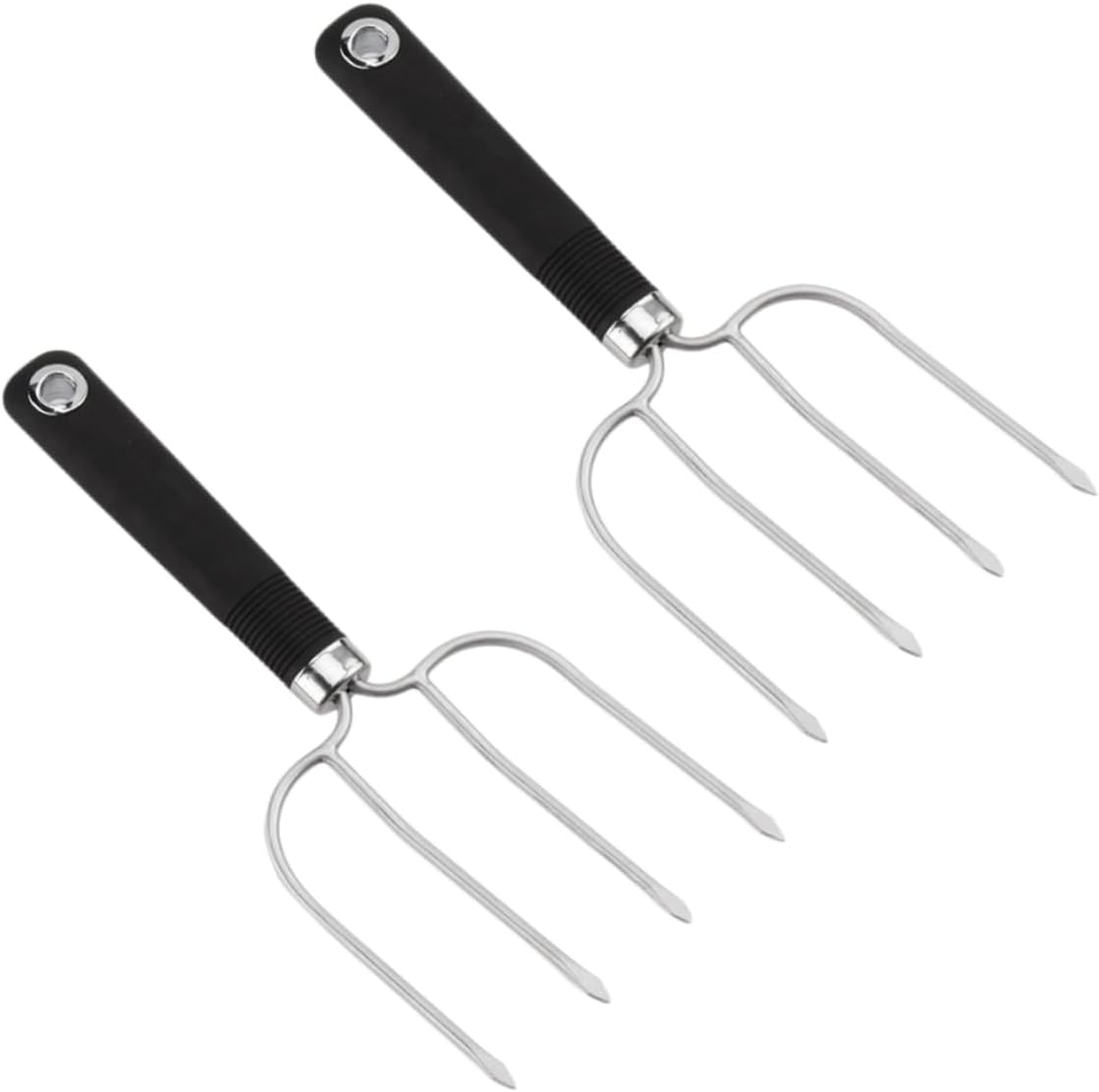 IMIKEYA 2pc Stainless Steel Barbecue Forks Turkey Lifting Set