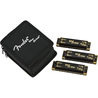 Fender© « Blues DeVille » Harmonicas – 3-Pack – Incl. Case - Les Beatles, Paul McCartney, John Lennon, RIngo Starr, George Harrison