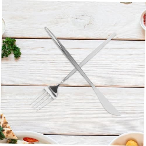 Chic Stainless Steel Knife Fork Set for Parties