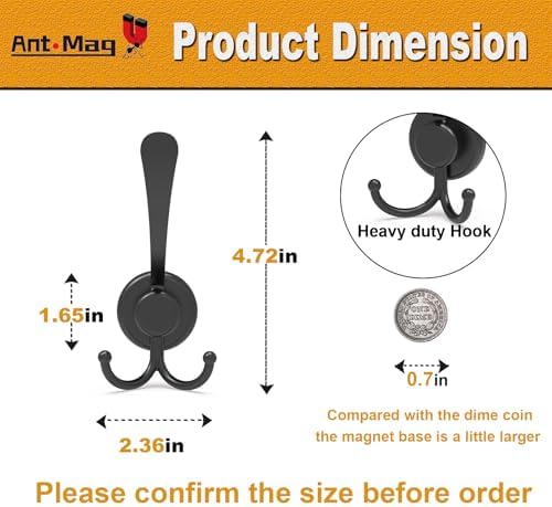 Ant Mag Heavy Duty Magnetic Hooks for Home