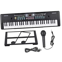 Orgue Électronique USB 61 Touches Piano Électrique Microphone Noir Musique Numérique Clavier Électronique Haut-parleur Stéréo - Les Beatles, Paul McCartney, John Lennon, RIngo Starr, George Harrison