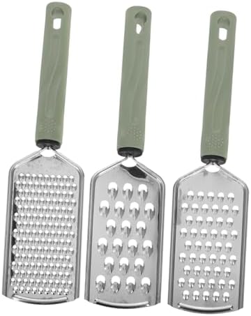 Stainless Steel 3-Piece Set Cheese Vegetable Grater Shredder for Kitchen Pro
