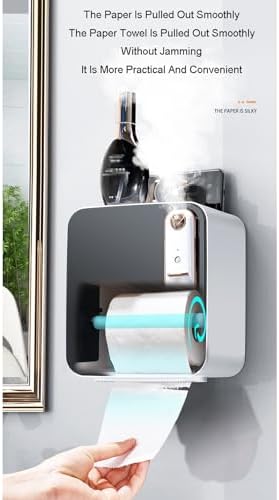 Space-Saving Aromatherapy Toilet Paper Holder