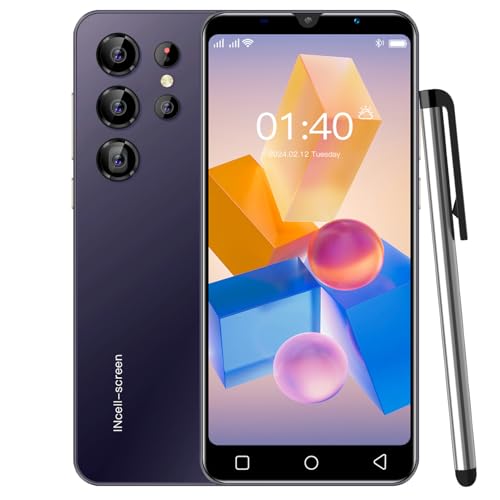 QrZrQ Günstige Smartphones, 5,0 Zoll, Dual-Kamera, Quad Core, ROM 16 GB 【Erweiterbar auf 128 GB】, Unterstützung GPS/WiFi/Bluetooth/FM, entsperrtes Telefon (S24Ultra-Purple) – Bild 6