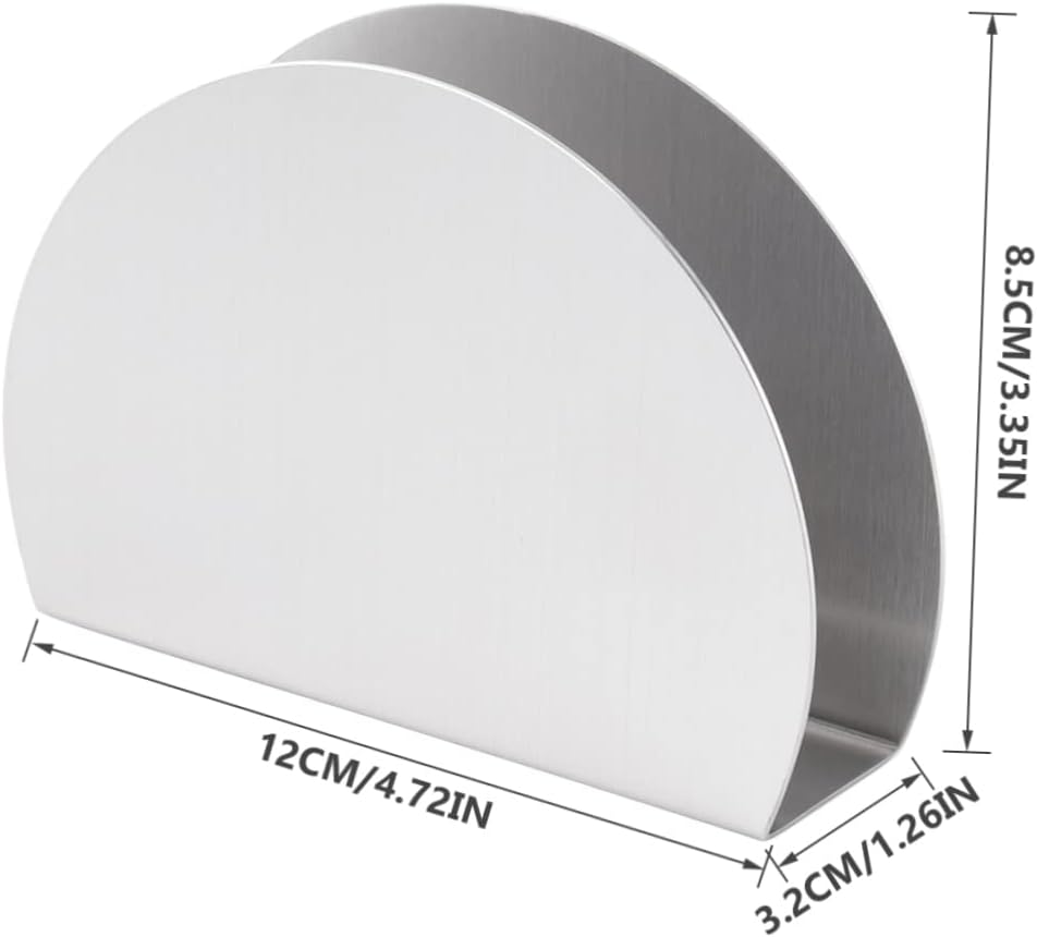 DECHOUS Vertical Semicircle Stainless Steel Napkin Holder