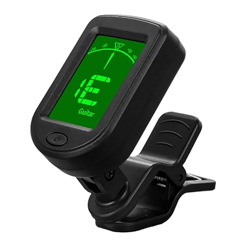 Fiorky Accordeur chromatique pour violon et ukulélé avec pile bouton 3 V – Écran LCD – Accordeur numérique à clipser pour guitare/basse/violon/ukulélé – Modes de réglage chromatique - Les Beatles, Paul McCartney, John Lennon, RIngo Starr, George Harrison Fiorky Accordeur chromatique pour violon et ukulélé avec pile bouton 3 V - Écran LCD - Accordeur numérique à clipser pour guitare/basse/violon/ukulélé - Modes de réglage chromatique