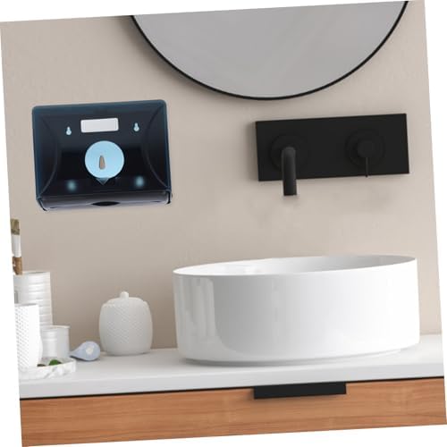 PartyKindom Wall-Mounted Paper Towel Dispenser Dark Blue