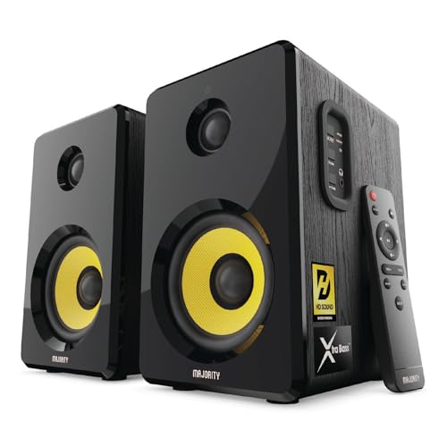 Enceintes de bibliothèque actives Bluetooth | HiFi amplifiée avec 60W 2.0 Channel 4″ Drivers | Enceintes de Studio amplifiées avec entrée Optique, RCA, USB & AUX | Télécommande Incluse (D40X) - Les Beatles, Paul McCartney, John Lennon, RIngo Starr, George Harrison Enceintes de bibliothèque actives Bluetooth | HiFi amplifiée avec 60W 2.0 Channel 4" Drivers | Enceintes de Studio amplifiées avec entrée Optique, RCA, USB & AUX | Télécommande Incluse (D40X)
