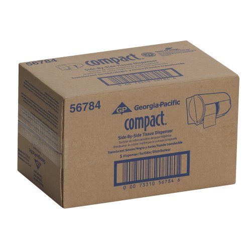 Compact 2-Roll Coreless Toilet Paper Dispenser with Key Lock