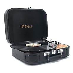 Tourne-Disque, Platine Vinyle Vintage 3 Vitesses 33/45/78 TR/Min avec Bluetooth, 2 Haut-parleurs stéréo intégrés, MP3 – Tourne-Disque Lps Vinyl Turntabl - Les Beatles, Paul McCartney, John Lennon, RIngo Starr, George Harrison