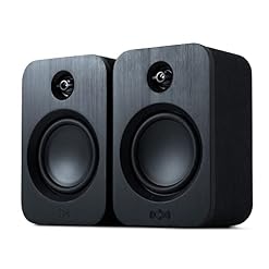 House of Marley Enceintes Bibliothèque Get Together Duo Bluetooth en Bambou – Enceinte Platine sans Fil Écoresponsable, Alimentation Secteur/Autonomie 25 h, Entrée Aux, Enceinte Bluetooth Hte Déf. - Les Beatles, Paul McCartney, John Lennon, RIngo Starr, George Harrison
