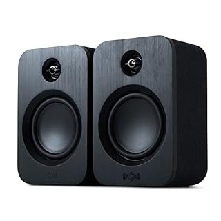 House of Marley Enceintes Bibliothèque Get Together Duo Bluetooth en Bambou – Enceinte Platine sans Fil Écoresponsable, Alimentation Secteur/Autonomie 25 h, Entrée Aux, Enceinte Bluetooth Hte Déf. - Les Beatles, Paul McCartney, John Lennon, RIngo Starr, George Harrison