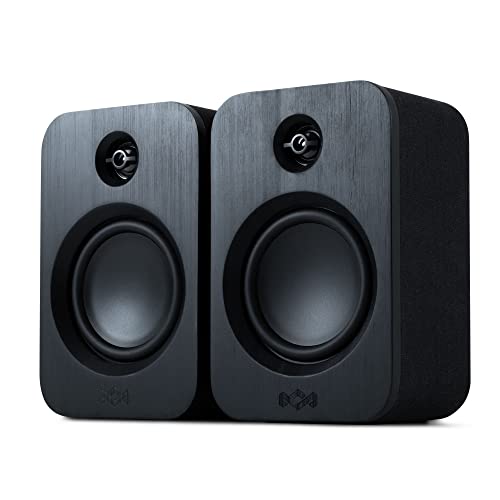 House of Marley Enceintes Bibliothèque Get Together Duo Bluetooth en Bambou – Enceinte Platine sans Fil Écoresponsable, Alimentation Secteur/Autonomie 25 h, Entrée Aux, Enceinte Bluetooth Hte Déf. - Les Beatles, Paul McCartney, John Lennon, RIngo Starr, George Harrison House of Marley Enceintes Bibliothèque Get Together Duo Bluetooth en Bambou – Enceinte Platine sans Fil Écoresponsable, Alimentation Secteur/Autonomie 25 h, Entrée Aux, Enceinte Bluetooth Hte Déf.