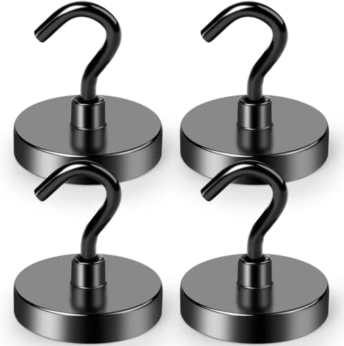 LOVIMAG Black Magnetic Hooks 110lbs Multi-Purpose