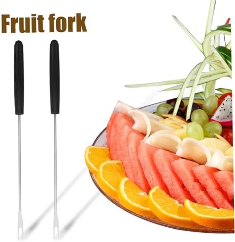 Stainless Steel Dessert Fork Set Comfortable Design for Cheese Fondue