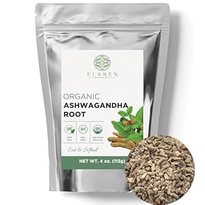 Elanen Naturals Organic Ashwagandha...