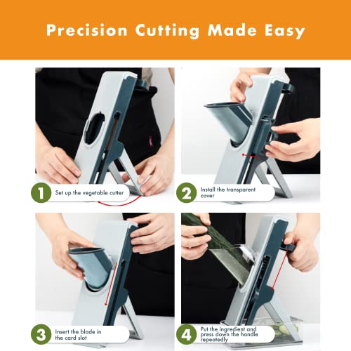 Homarden Mandoline Slicer - Effortless vegetable cutting