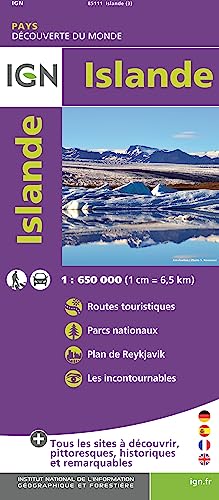 IGN Islande - Carte topographique