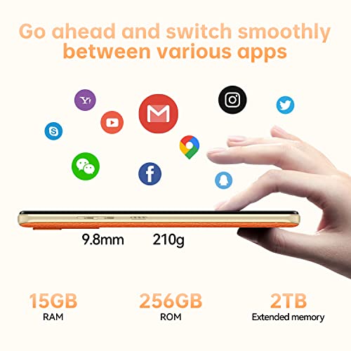 OUKITEL Smartphone Ohne Vertrag C33 Android 13 Handy Günstig, 256GB Smartphone (2TB Erweiterbar) 4G Handy 6.8 Zoll Großes Display, 50MP Kamera Face ID/Fingerabdruck/Dreifache SIM/GPS – Bild 6