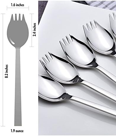 4 Pack Stainless Steel Sporks for Everyday Use