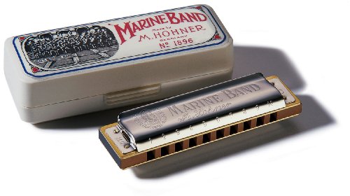 Harmonica Hohner Marine Band – Clé de si - Les Beatles, Paul McCartney, John Lennon, RIngo Starr, George Harrison Harmonica Hohner Marine Band - Clé de si