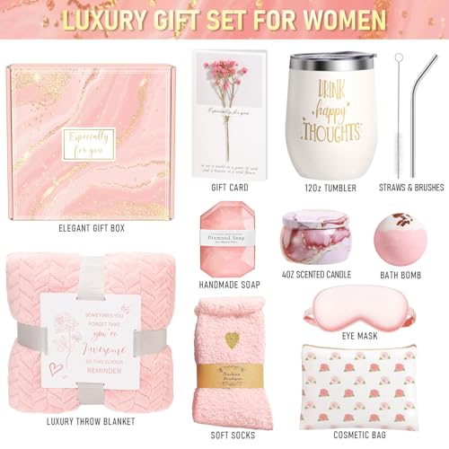 Happy Birthday Gifts for Women Self Care Gift, Relaxing Care Package Spa Gift Basket, Valentines Day, Mothers Day, Christmas, Birthday Gifts for Women Mom Her Friend Sister Wife - Image 4