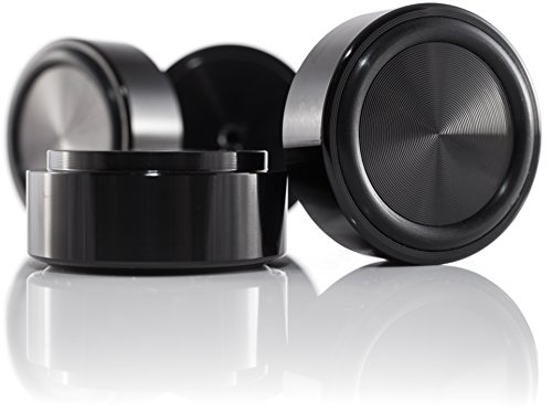 Hifi Lab Lot de 4 Pieds Solides en Aluminium 39 x 17 mm - Les Beatles, Paul McCartney, John Lennon, RIngo Starr, George Harrison Hifi Lab Lot de 4 Pieds Solides en Aluminium 39 x 17 mm