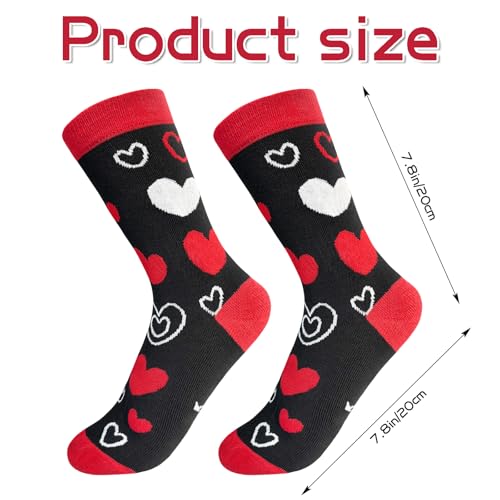 Asikkon Best Mom Ever Socks - Mother's Day Gifts for Women 2025, Heart Design Red Black Funny Novelty Socks Comfortable Wife Grandma Gift Idea - Image 3