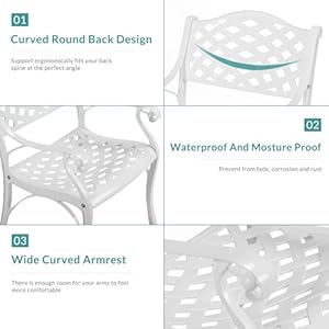   MEETWARM-9-Piece-Outdoor-Patio-Dining-Set-8-Outdoor-Dining-Chairs-and-1-Oval-Table-with-2-Umbrella-Hole-All-Weather-Cast-Aluminum-Patio-Funiture-Set-for-Backyard-Garden-PatioWhite