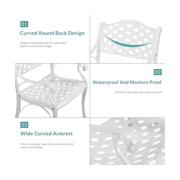   MEETWARM-9-Piece-Outdoor-Patio-Dining-Set-8-Outdoor-Dining-Chairs-and-1-Oval-Table-with-2-Umbrella-Hole-All-Weather-Cast-Aluminum-Patio-Funiture-Set-for-Backyard-Garden-PatioWhite