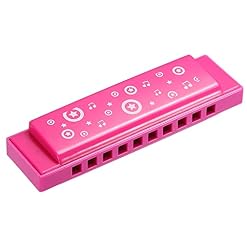 PATIKIL Translucent Harmonica Assortis Couleurs 10 Trous Rose ABS Harpe Bouche pour Éducation Musical Instruments Débutants Adultes Professionnels - Les Beatles, Paul McCartney, John Lennon, RIngo Starr, George Harrison