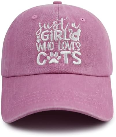 Just a Girl Who Loves Cats Baseball Cap for Women 1