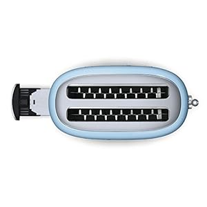 Smeg TSF02PBUS 50's Retro Style Aesthetic 4 Slice Toaster, Pastel Blue Smeg TSF02PBUS 50s Retro Style Aesthetic 4 Slice Toaster Pastel Blue