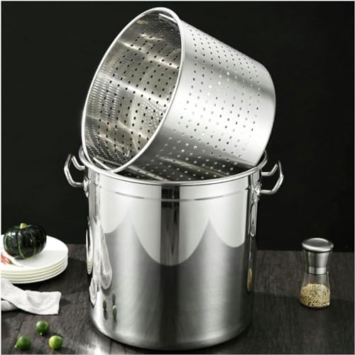 Stainless Steel 45 qt Steamer Pot Boiling Deep-Frying and Cooking Made Easy