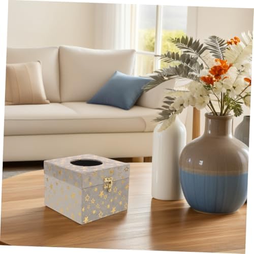Stylish Vintage Wooden Tissue Box