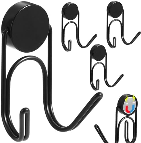 Buelkmag Magnetic Hooks 4 Pack 24Lbs Heavy Duty