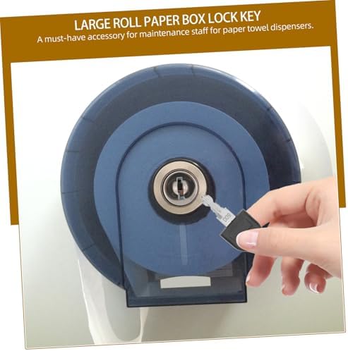 Stainless Steel Toilet Paper Dispenser Key with Ergonomic Design