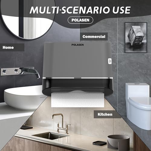 Compact Wall-Mount Dispenser for Z-Fold Paper Towels