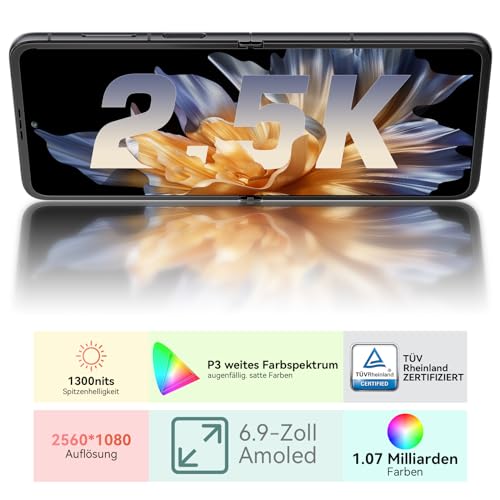 Blackview Hero 10 Faltbares Handy (36GB+256GB) Helio G99, 6.9"FHD+ 120Hz Amoled, 108MP Kamera, 45W/4000mAh, Fingerabdruck/NFC/Bluetooth 5.2/Dual SIM 4G Simlockfreie Smartphone Klappbares Ohne Vertrag – Bild 4