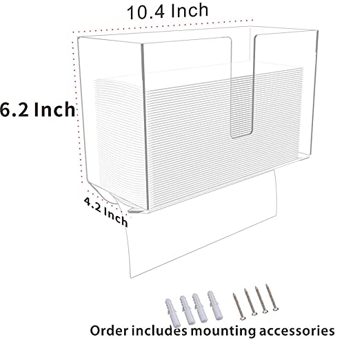 Wall-Mount Acrylic Towel Dispenser