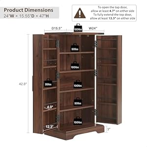   47-Kitchen-Pantry-Farmhouse-Storage-Cabinet-with-Barn-Doors-Organizer-and-Adjustable-Shelves-Rustic-Wood-Cupboard-for-Kitchen-Dining-Room-Bathroom-and-Hallway-Brown