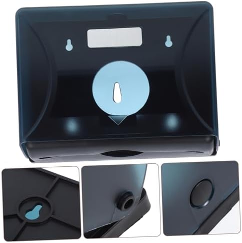 PartyKindom Wall-Mounted Paper Towel Dispenser Dark Blue