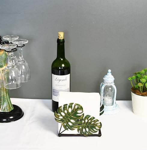 Olgift Metal Ginkgo Leaves Napkin Holder