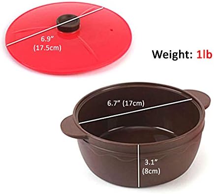 Microwave Silicone Food Steamer with Handle Lid